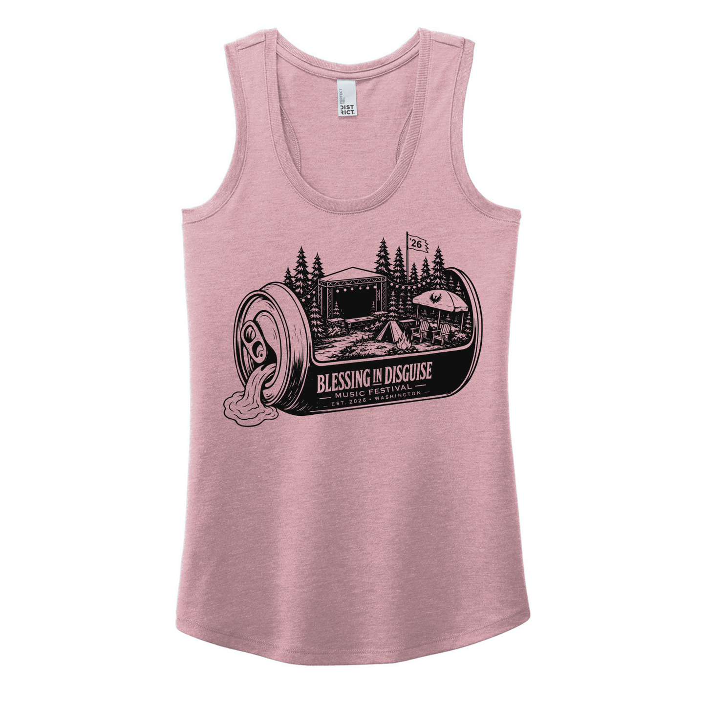 BID 2026 - District® Women’s Perfect Tri® Racerback Tank - HEATHER LAVENDER