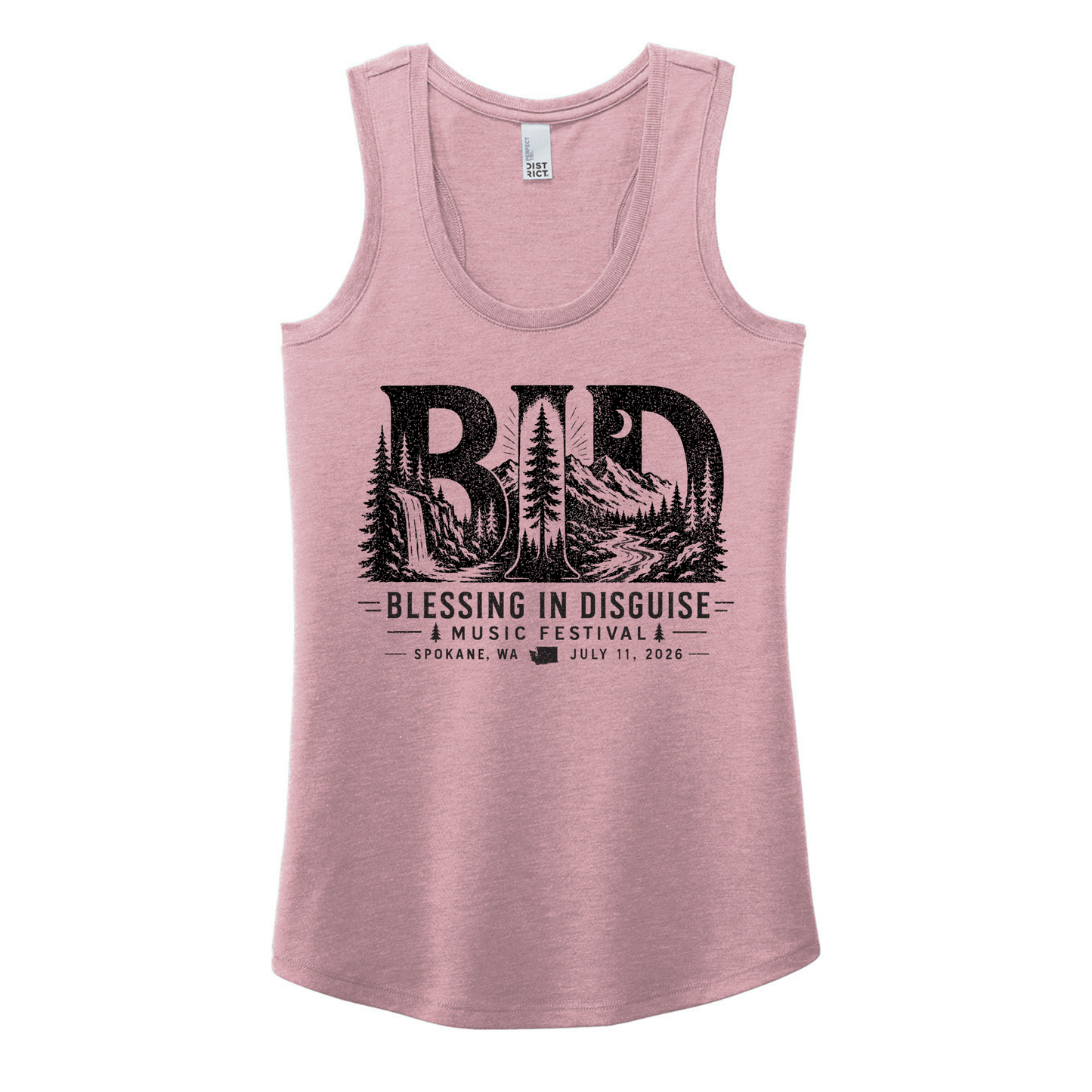 BID 2026 - District® Women’s Perfect Tri® Racerback Tank - HEATHER LAVENDER