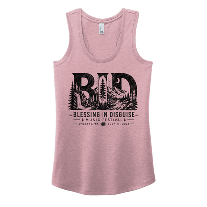 BID 2026 - District® Women’s Perfect Tri® Racerback Tank - HEATHER LAVENDER
