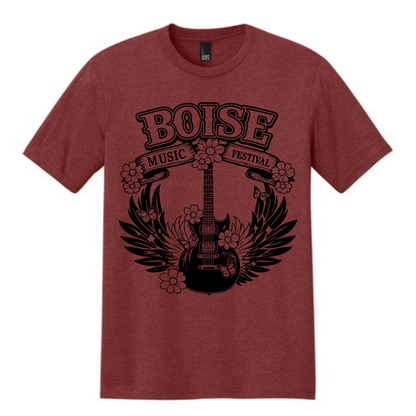 BMF 2026 - District® Perfect Tri® Tee - HEATHERED RUSSET
