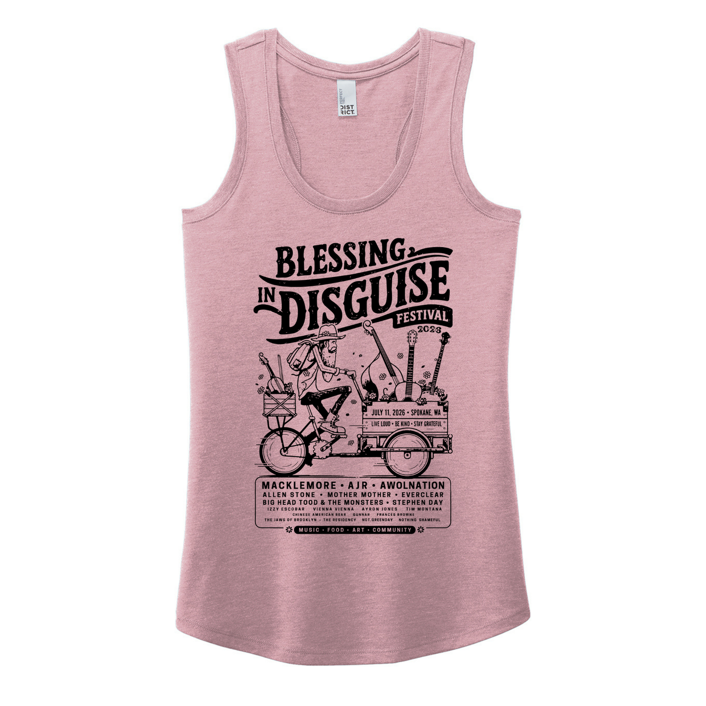 BID 2026 - District® Women’s Perfect Tri® Racerback Tank - HEATHER LAVENDER