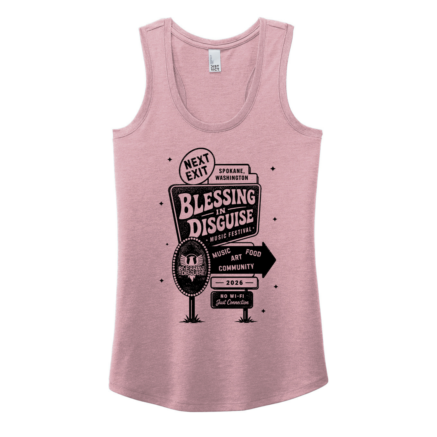 BID 2026 - District® Women’s Perfect Tri® Racerback Tank - HEATHER LAVENDER