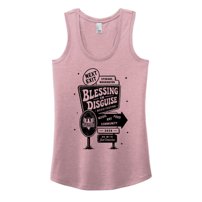 BID 2026 - District® Women’s Perfect Tri® Racerback Tank - HEATHER LAVENDER