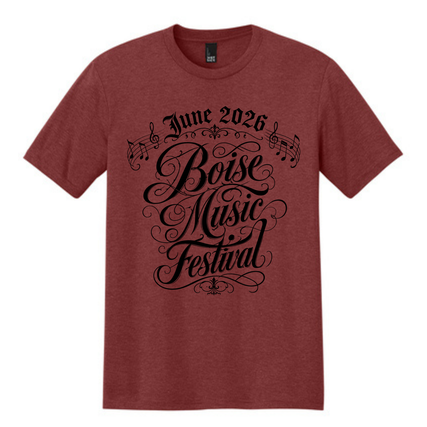 BMF 2026 - District® Perfect Tri® Tee - HEATHERED RUSSET