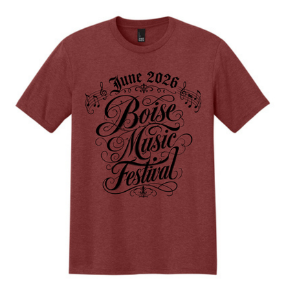 BMF 2026 - District® Perfect Tri® Tee - HEATHERED RUSSET