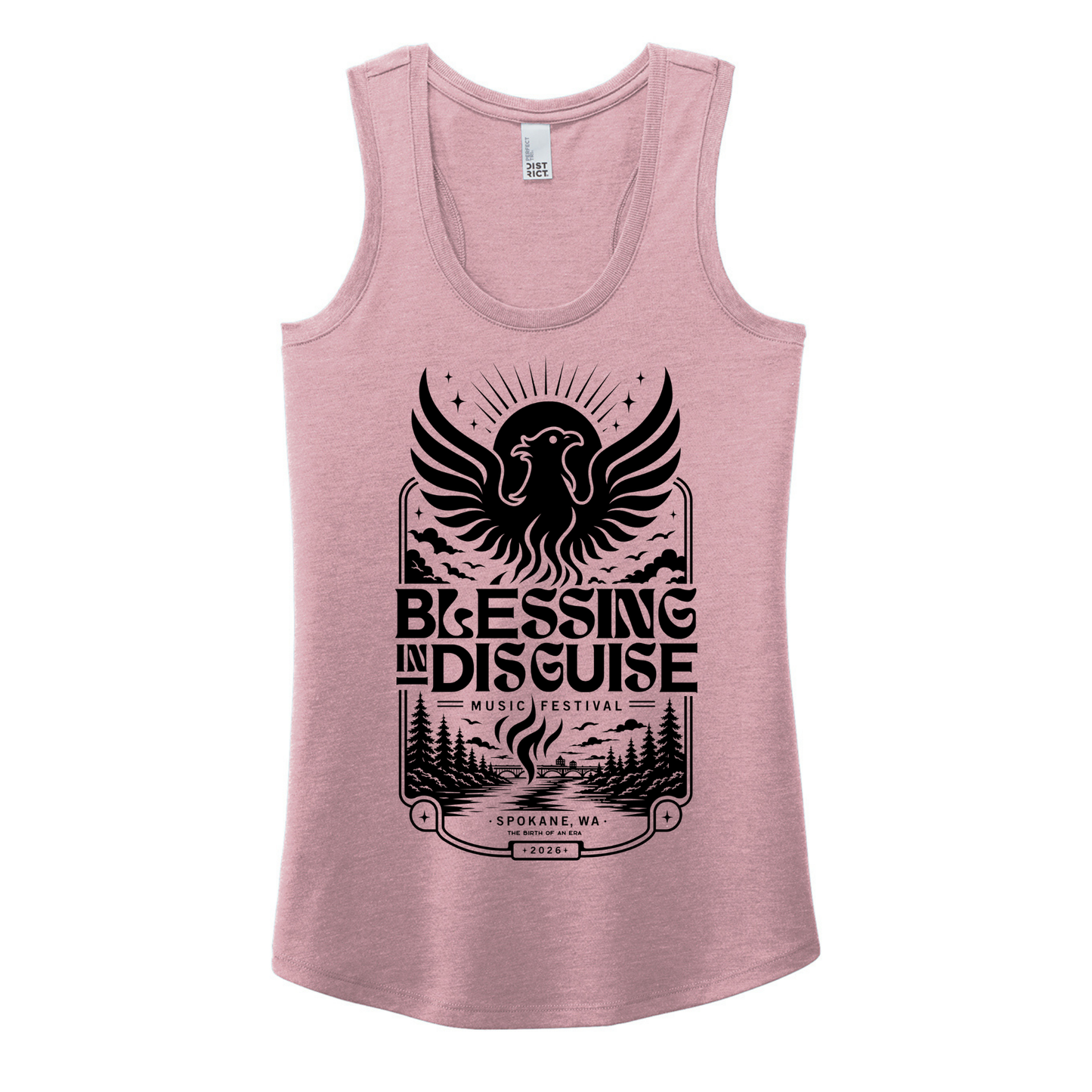 BID 2026 - District® Women’s Perfect Tri® Racerback Tank - HEATHER LAVENDER