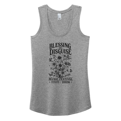 BID 2026 - District® Women’s Perfect Tri® Racerback Tank - GREY FROST