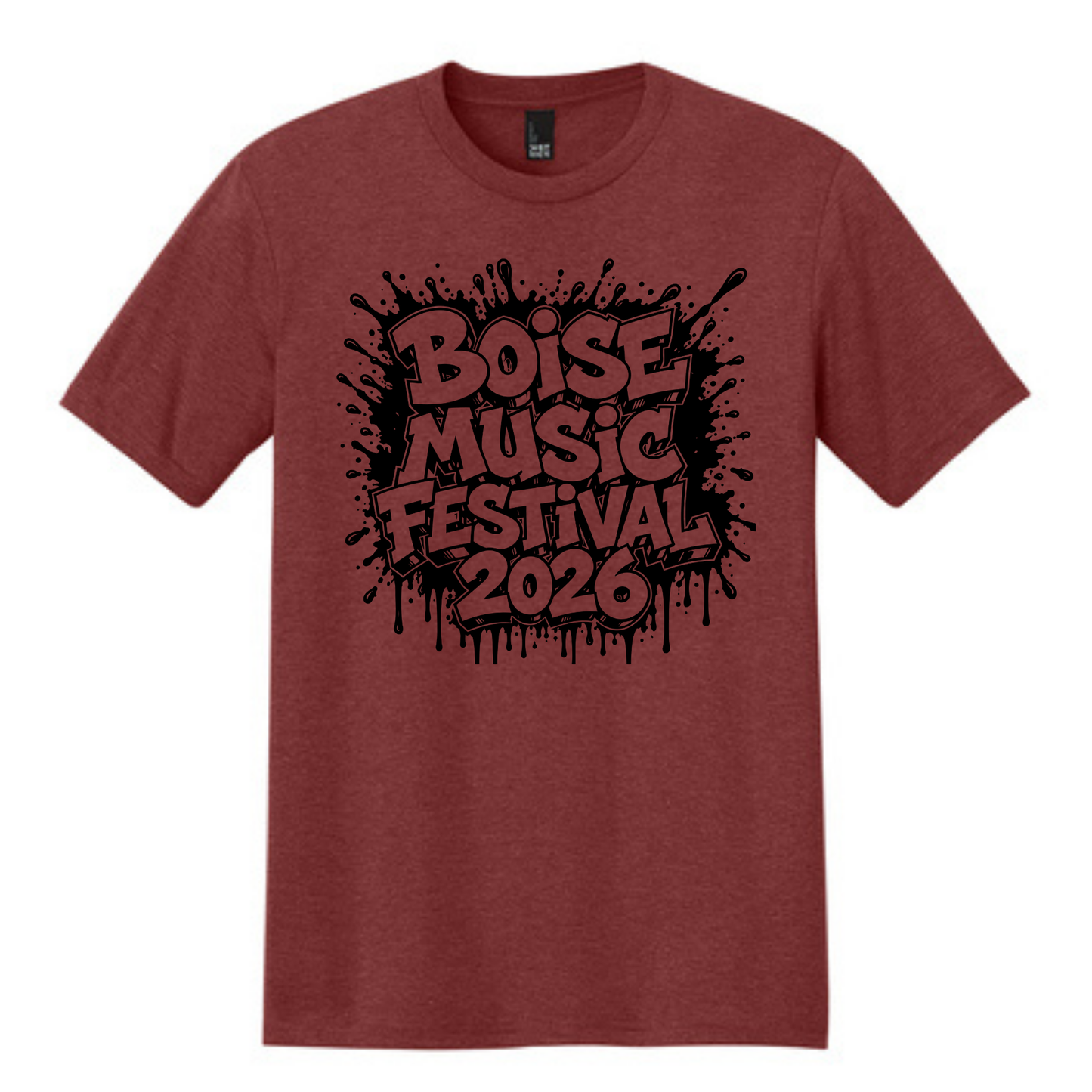 BMF 2026 - District® Perfect Tri® Tee - HEATHERED RUSSET
