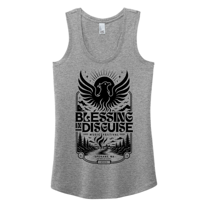 BID 2026 - District® Women’s Perfect Tri® Racerback Tank - GREY FROST