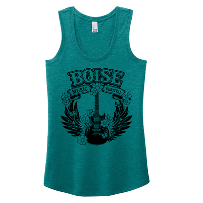 BMF 2026 - District® Women’s Perfect Tri® Racerback Tank - HEATHERED TEAL