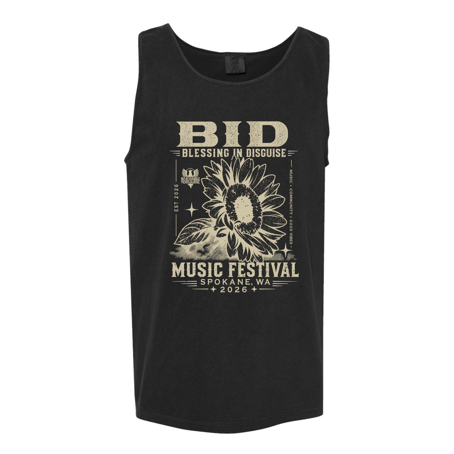 BID 2026 - Comfort Colors® Heavyweight Ring Spun Tank Top - BLACK