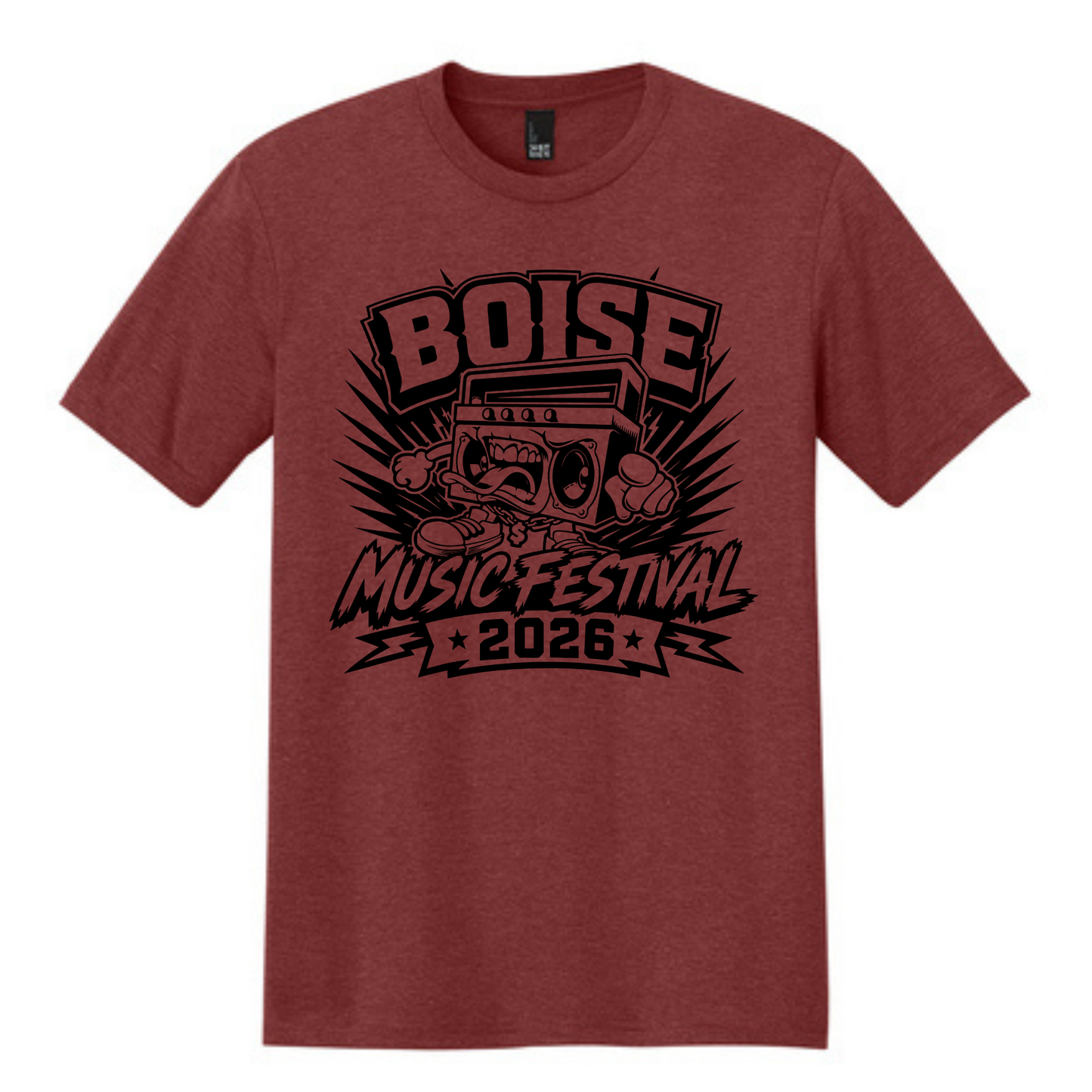 BMF 2026 - District® Perfect Tri® Tee - HEATHERED RUSSET
