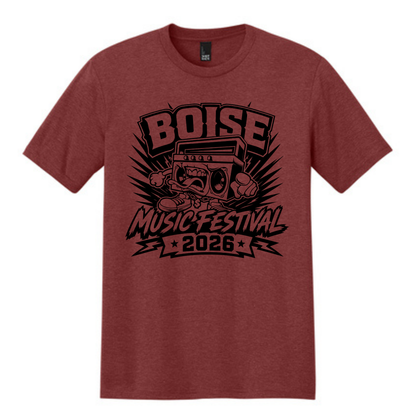 BMF 2026 - District® Perfect Tri® Tee - HEATHERED RUSSET