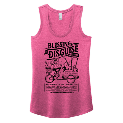 BID 2026 - District® Women’s Perfect Tri® Racerback Tank - FUCHSIA FROST