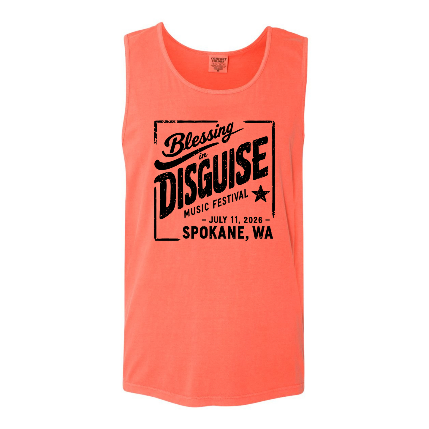 BID 2026 - Comfort Colors® Heavyweight Ring Spun Tank Top - BRIGHT SALMON