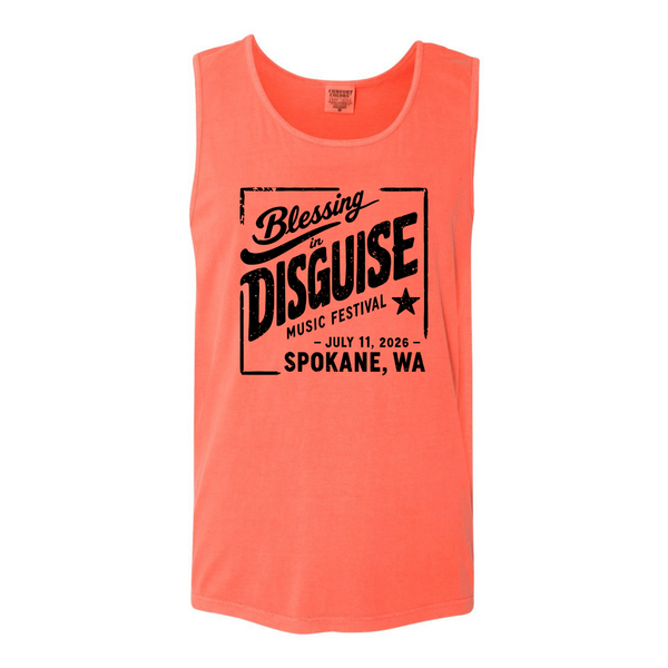BID 2026 - MEN'S Comfort Colors® Heavyweight Ring Spun Tank Top - BRIGHT SALMON