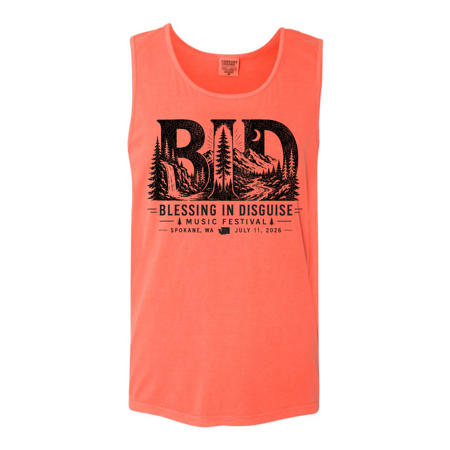 BID 2026 - Comfort Colors® Heavyweight Ring Spun Tank Top - BRIGHT SALMON