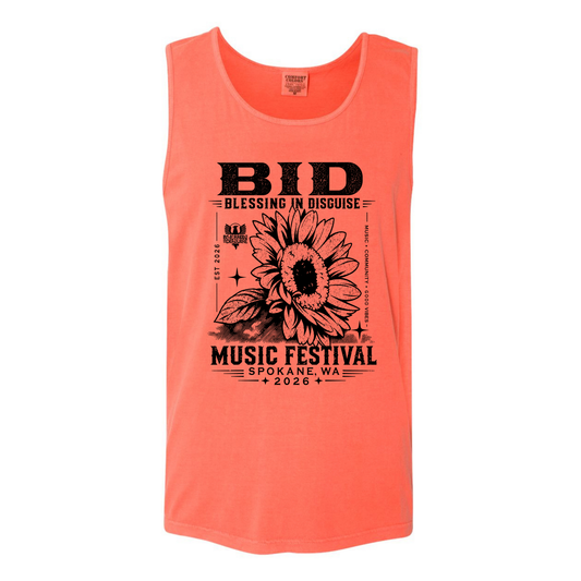 BID 2026 - Comfort Colors® Heavyweight Ring Spun Tank Top - BRIGHT SALMON