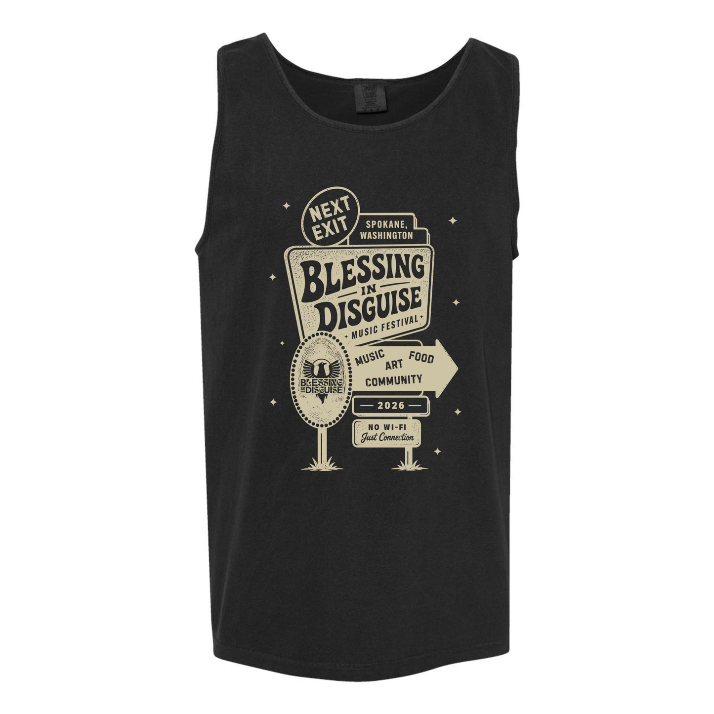 BID 2026 - Comfort Colors® Heavyweight Ring Spun Tank Top - BLACK