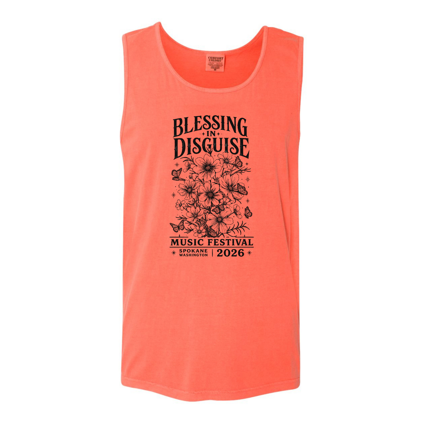 BID 2026 - Comfort Colors® Heavyweight Ring Spun Tank Top - BRIGHT SALMON