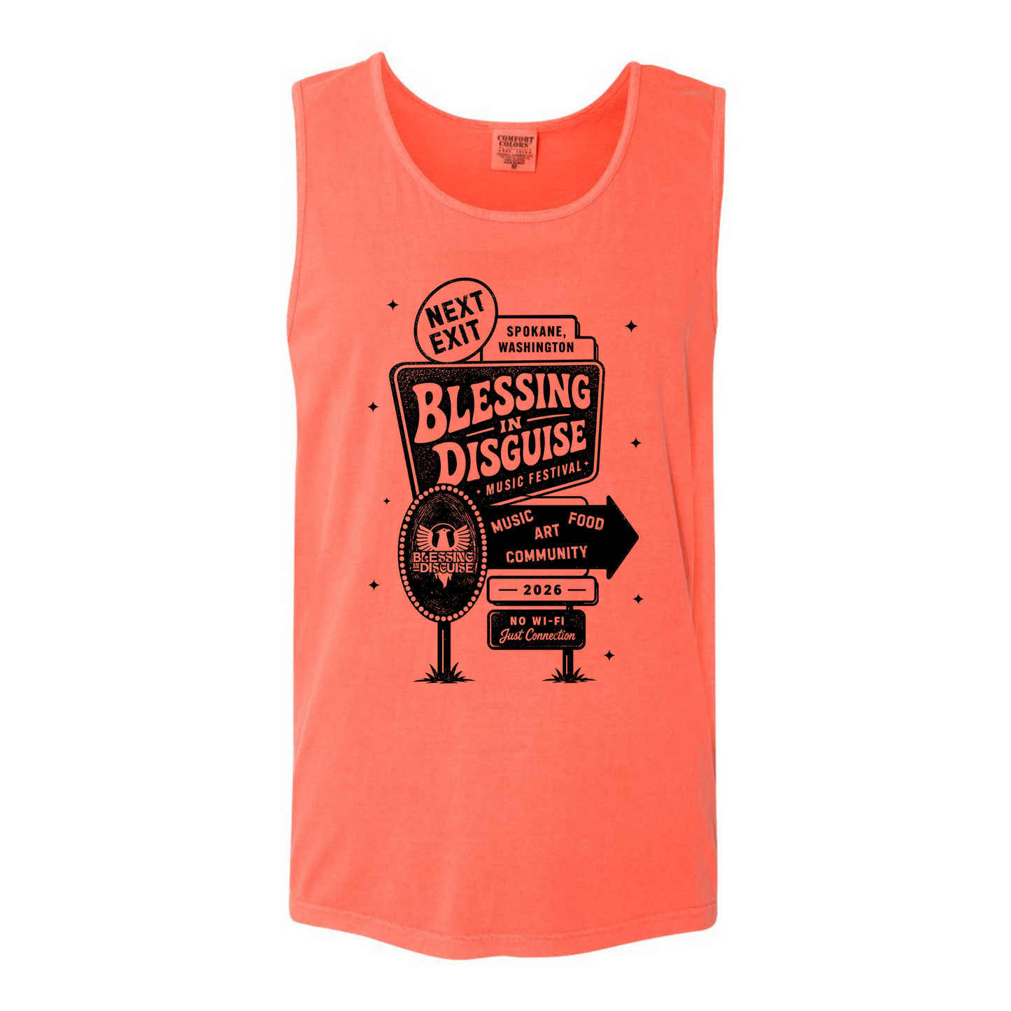 BID 2026 - Comfort Colors® Heavyweight Ring Spun Tank Top - BRIGHT SALMON