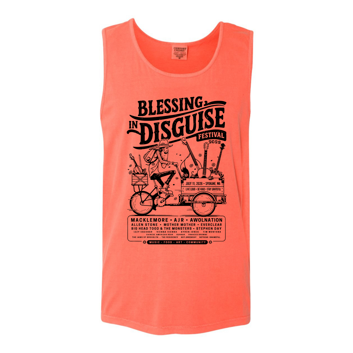 BID 2026 - Comfort Colors® Heavyweight Ring Spun Tank Top - BRIGHT SALMON
