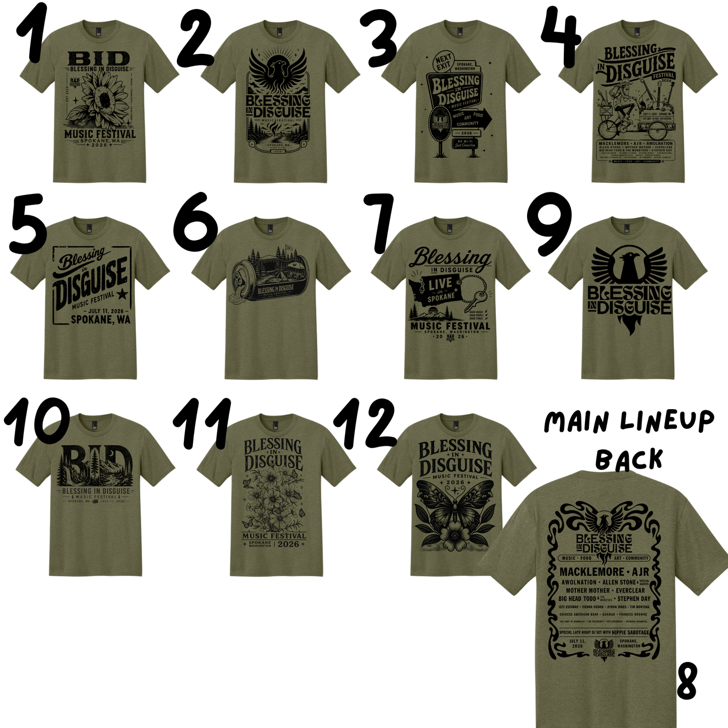 Poster Lineup Tee - BID 2026