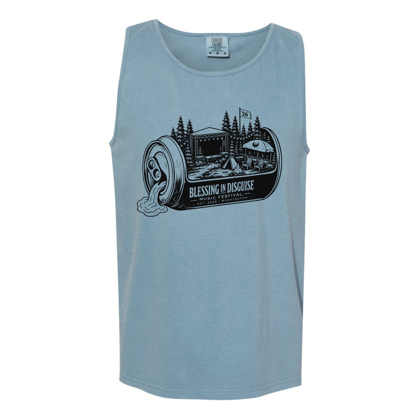 BID 2026 - Comfort Colors® Heavyweight Ring Spun Tank Top - ICE BLUE