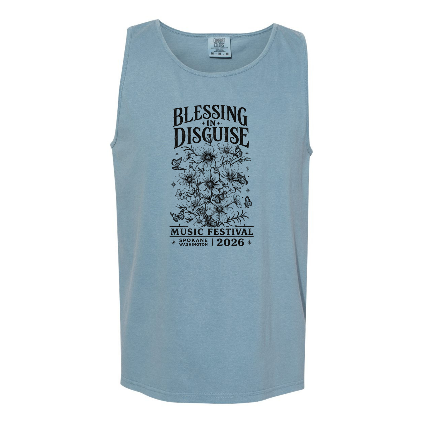 BID 2026 - Comfort Colors® Heavyweight Ring Spun Tank Top - ICE BLUE