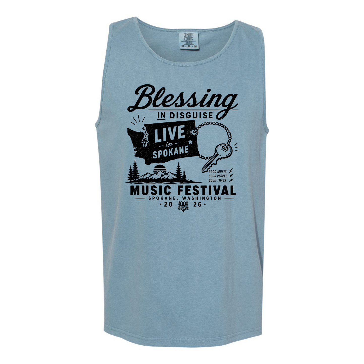 BID 2026 - Comfort Colors® Heavyweight Ring Spun Tank Top - ICE BLUE