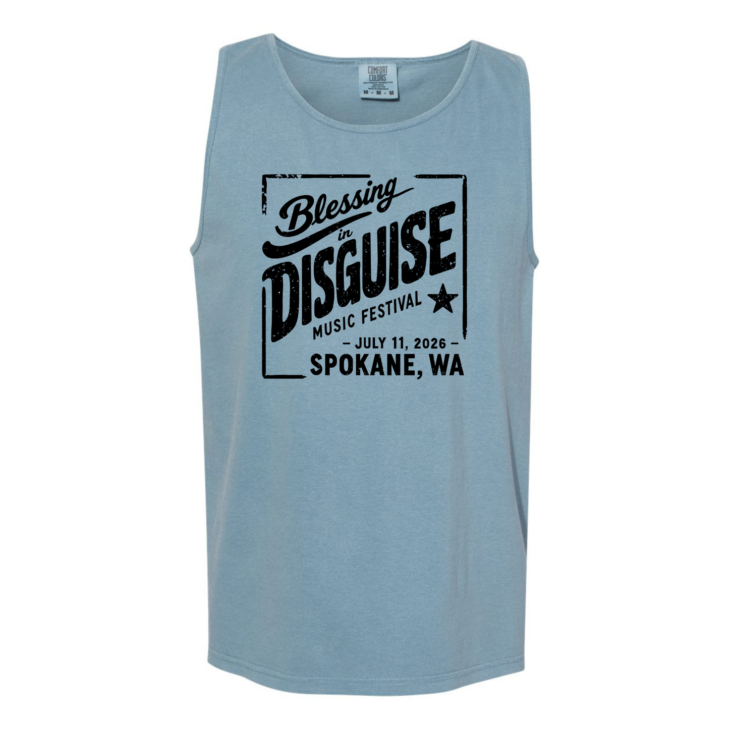 BID 2026 - Comfort Colors® Heavyweight Ring Spun Tank Top - ICE BLUE