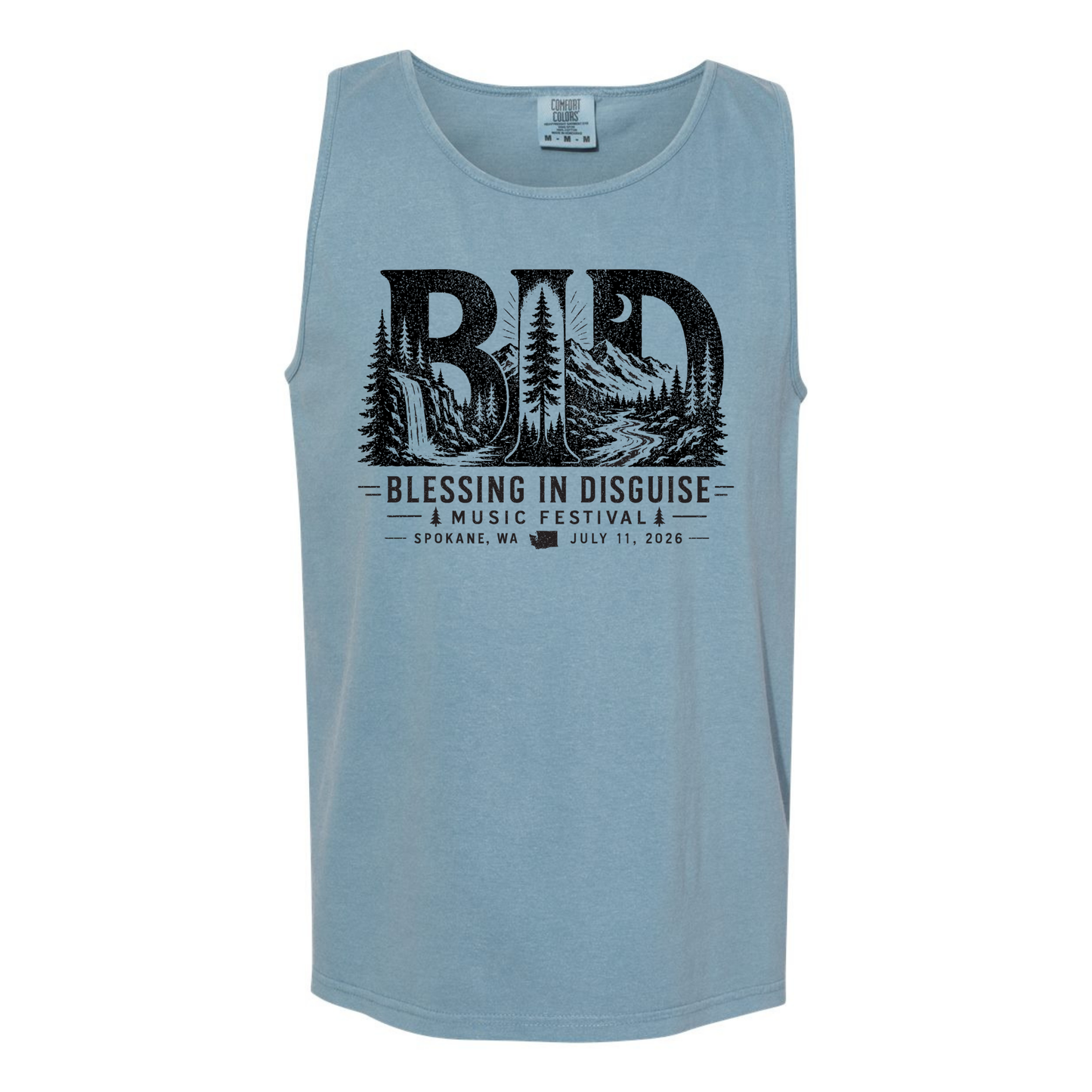 BID 2026 - Comfort Colors® Heavyweight Ring Spun Tank Top - ICE BLUE