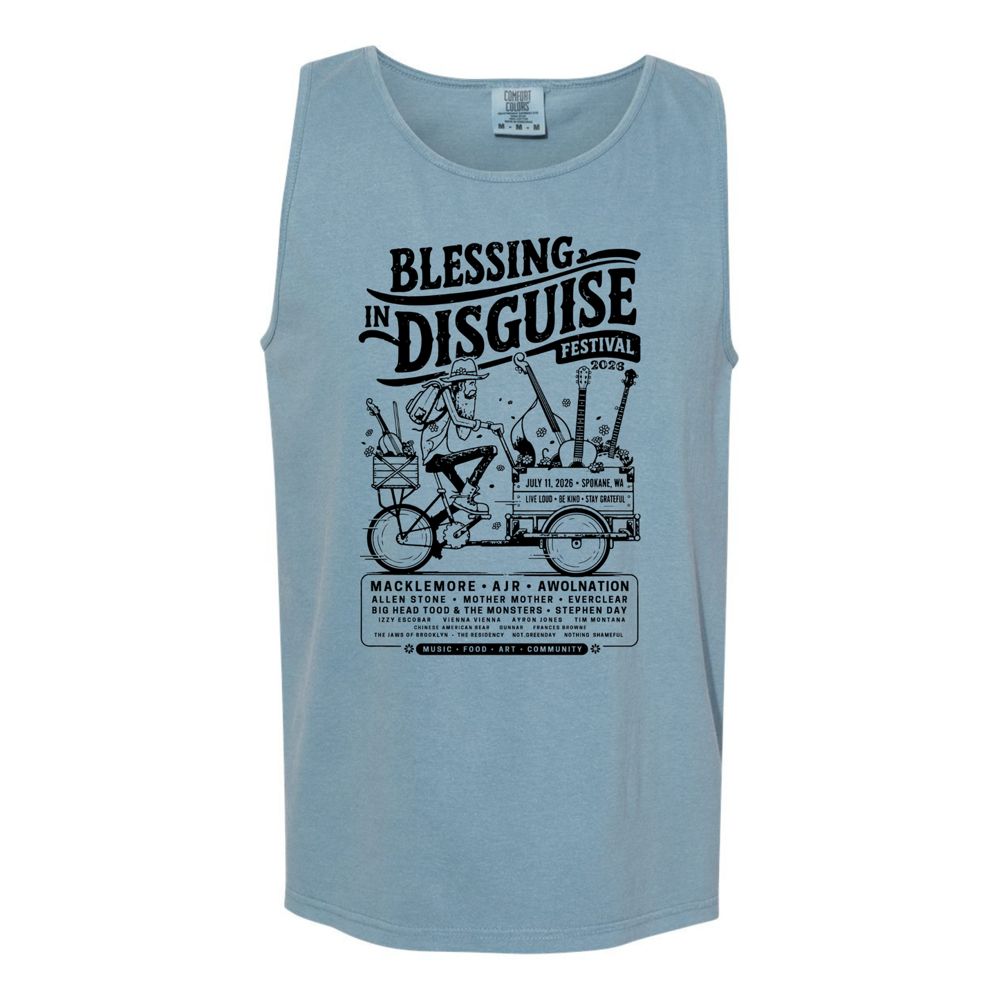 BID 2026 - Comfort Colors® Heavyweight Ring Spun Tank Top - ICE BLUE