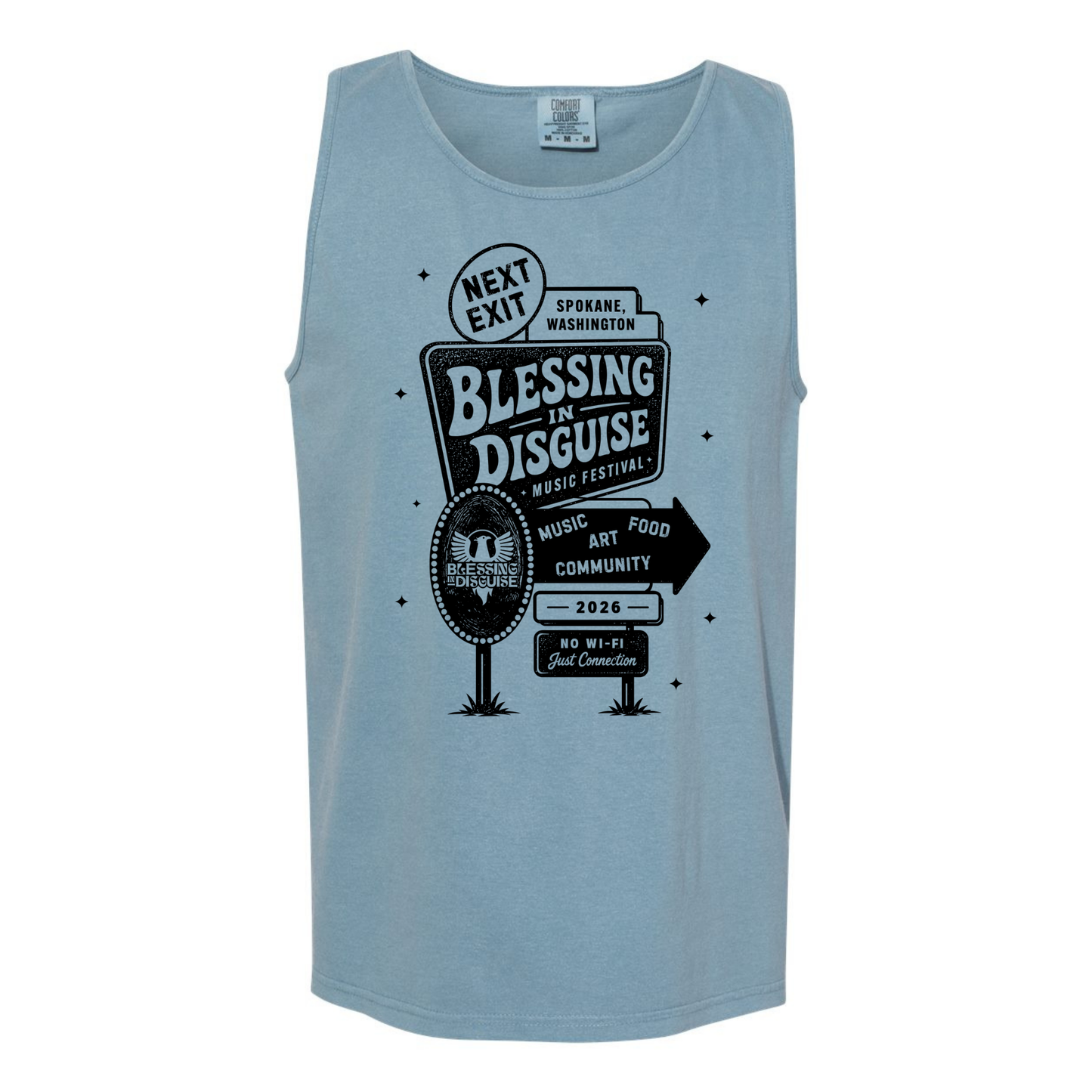BID 2026 - Comfort Colors® Heavyweight Ring Spun Tank Top - ICE BLUE