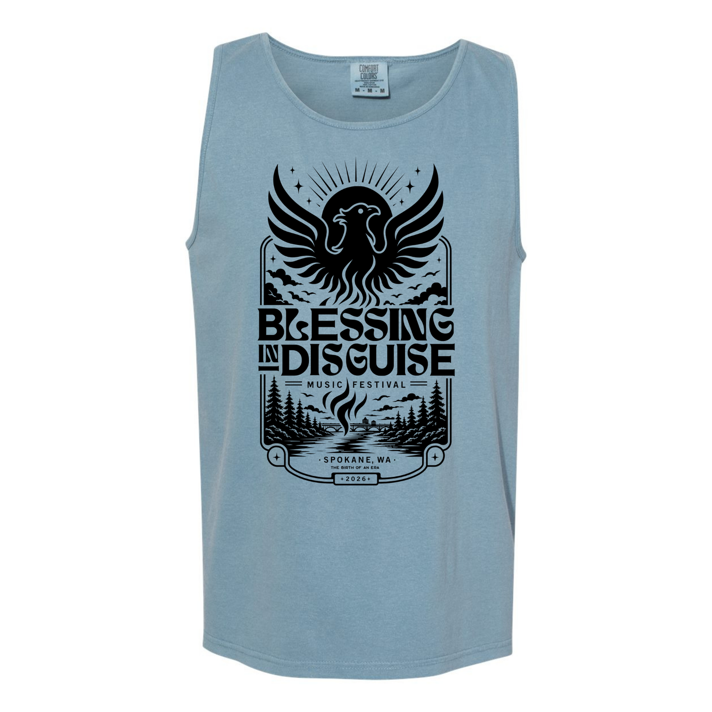BID 2026 - Comfort Colors® Heavyweight Ring Spun Tank Top - ICE BLUE