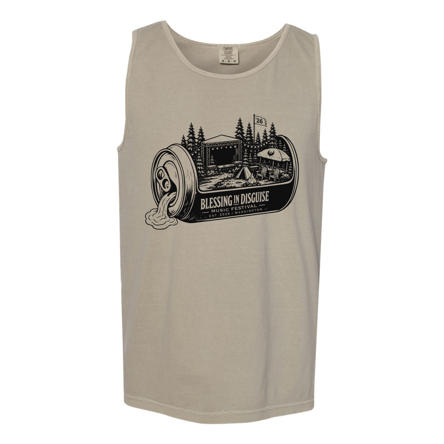 BID 2026 - Comfort Colors® Heavyweight Ring Spun Tank Top - SANDSTONE