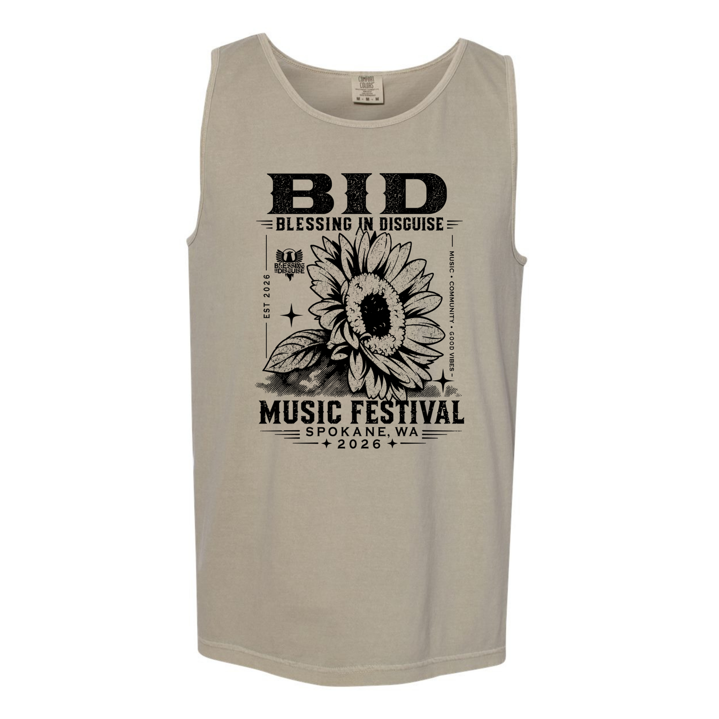 BID 2026 - Comfort Colors® Heavyweight Ring Spun Tank Top - SANDSTONE