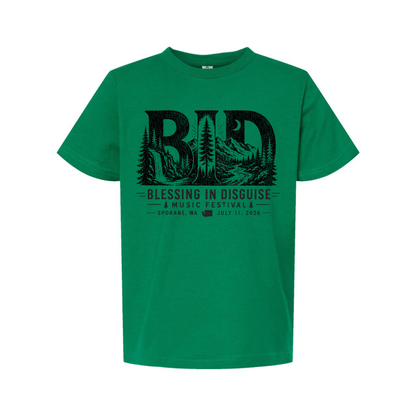 BID 2026 - YOUTH - Tultex Fine Jersey T-shirt - GREEN