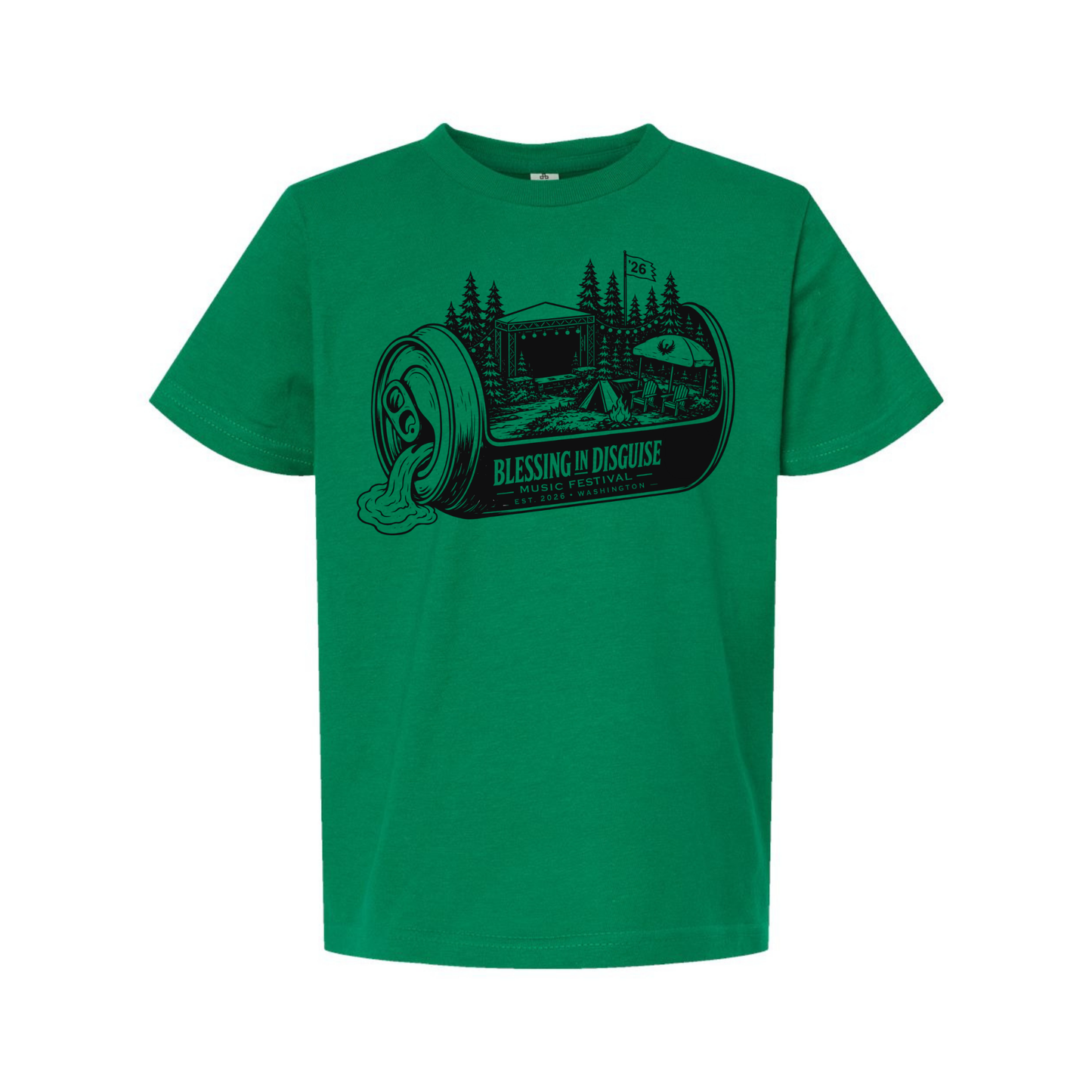 BID 2026 - YOUTH - Tultex Fine Jersey T-shirt - GREEN