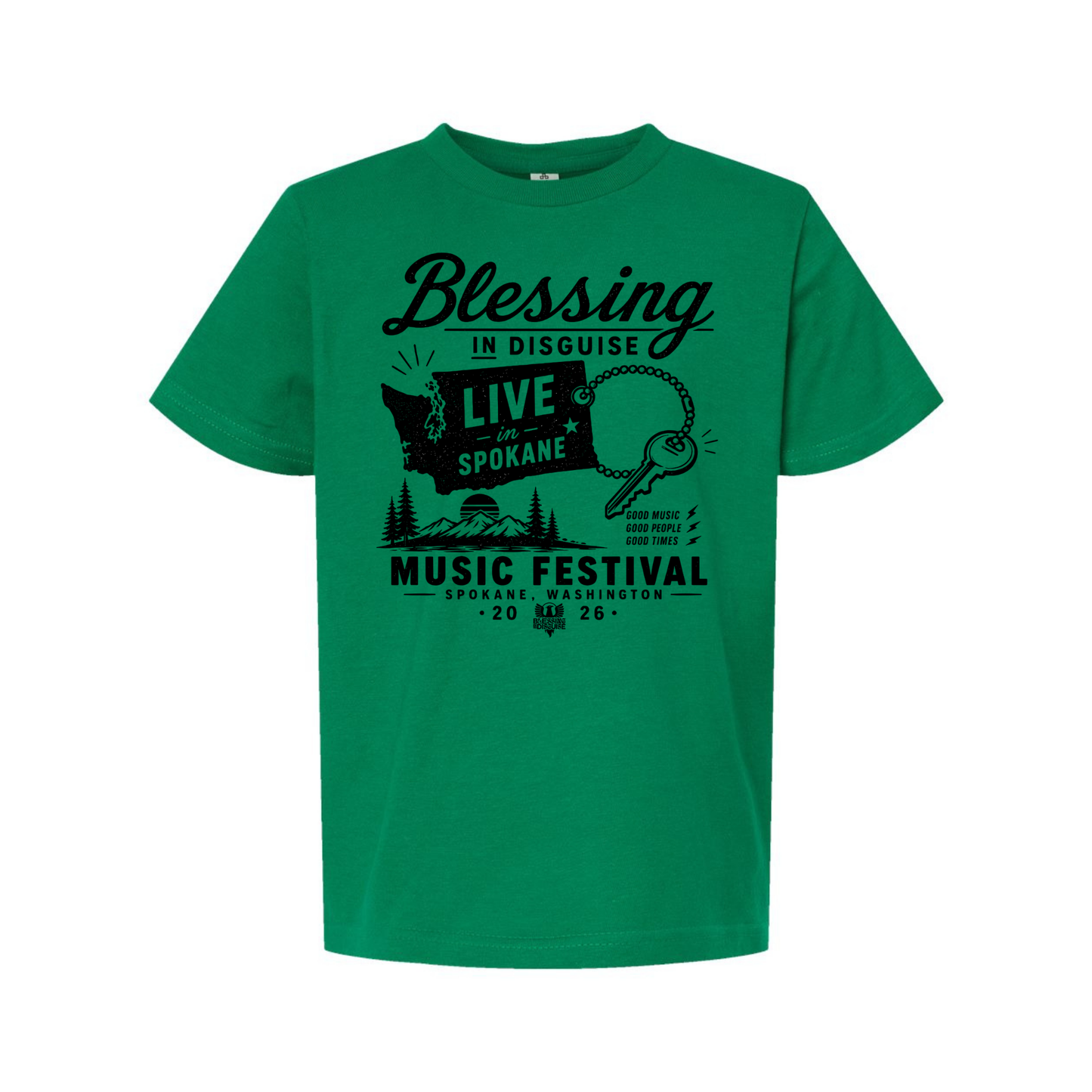 BID 2026 - YOUTH - Tultex Fine Jersey T-shirt - GREEN