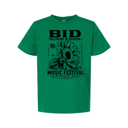 BID 2026 - YOUTH - Tultex Fine Jersey T-shirt - GREEN