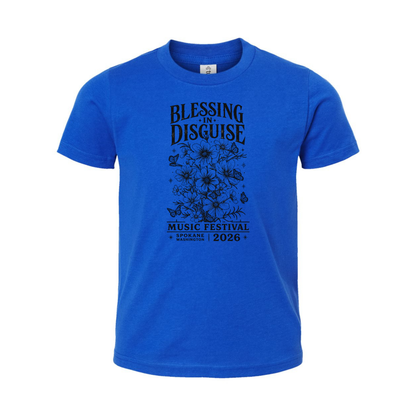 BID 2026 - YOUTH - Tultex Fine Jersey T-shirt - BLUE