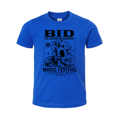 BID 2026 - YOUTH - Tultex Fine Jersey T-shirt - BLUE