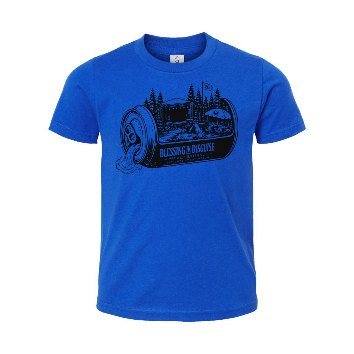 BID 2026 - YOUTH - Tultex Fine Jersey T-shirt - BLUE