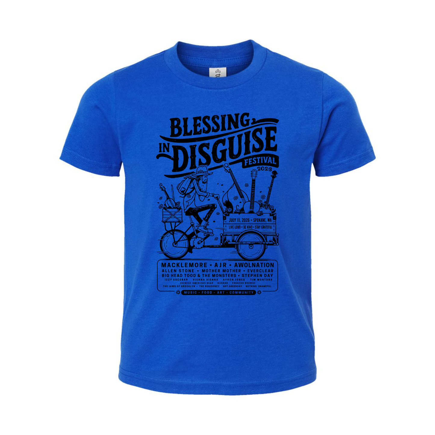 BID 2026 - YOUTH - Tultex Fine Jersey T-shirt - BLUE