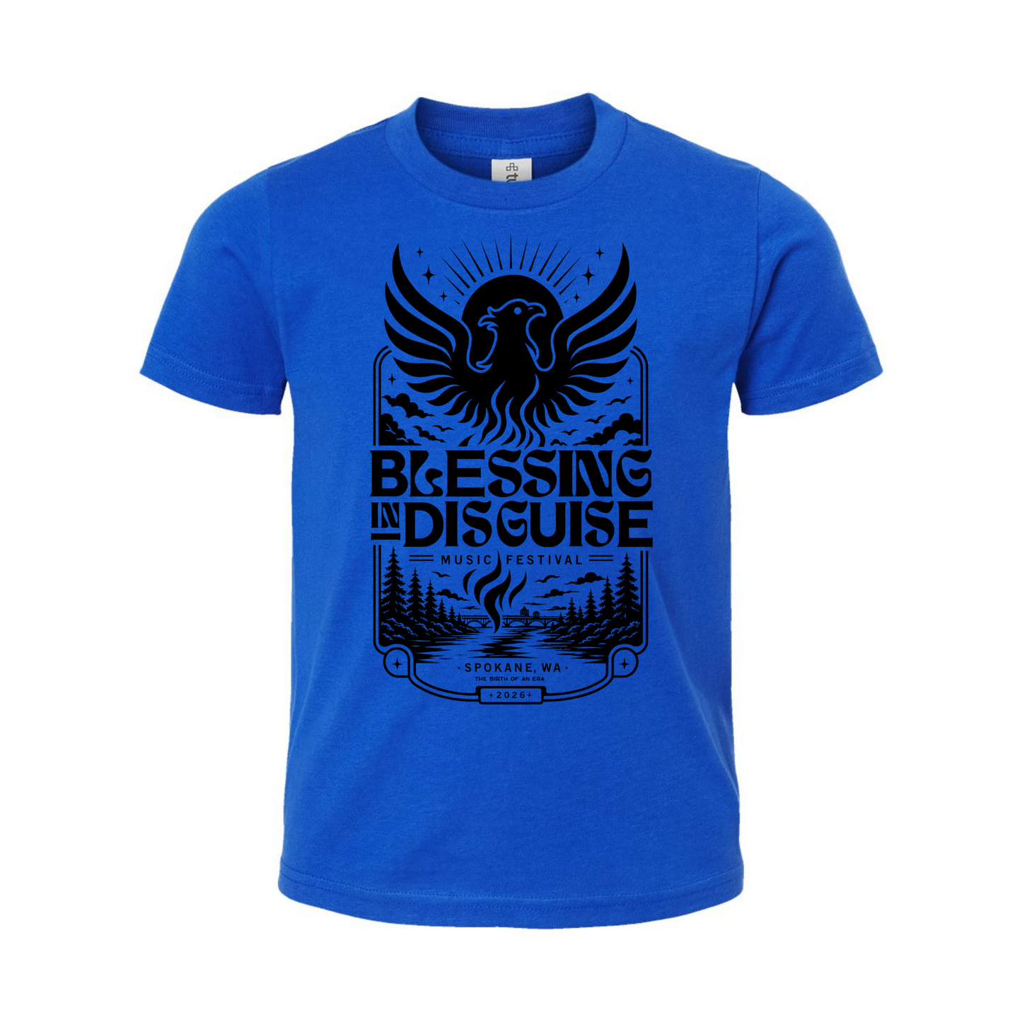 BID 2026 - YOUTH - Tultex Fine Jersey T-shirt - BLUE