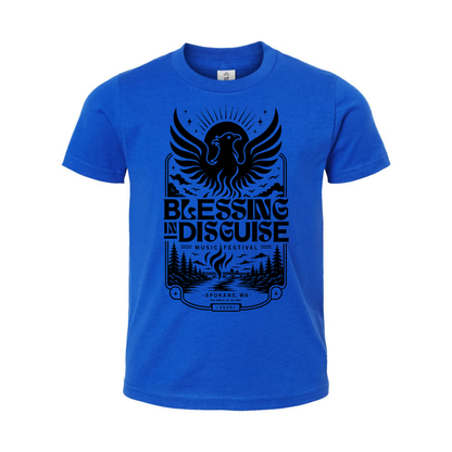 BID 2026 - YOUTH - Tultex Fine Jersey T-shirt - BLUE