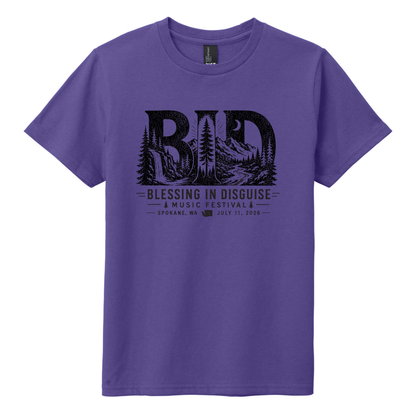 BID 2026 - YOUTH - Tultex Fine Jersey T-shirt - PURPLE