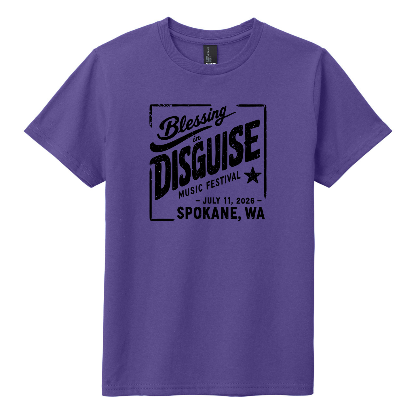 BID 2026 - YOUTH - Tultex Fine Jersey T-shirt - PURPLE