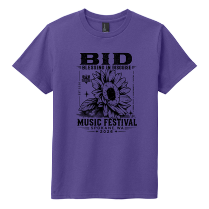 BID 2026 - YOUTH - Tultex Fine Jersey T-shirt - PURPLE